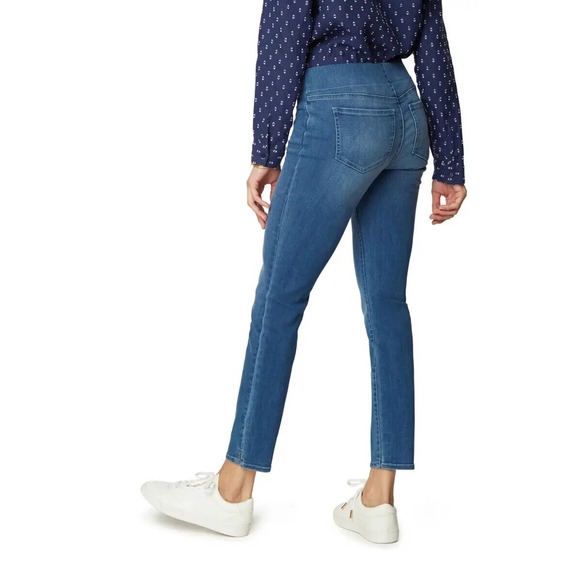 Not Your Daughter's Jeans Pull On Skinny Ankle Jeans Blue NYDJ Women's Size 8P 8 - Picture 6 of 7